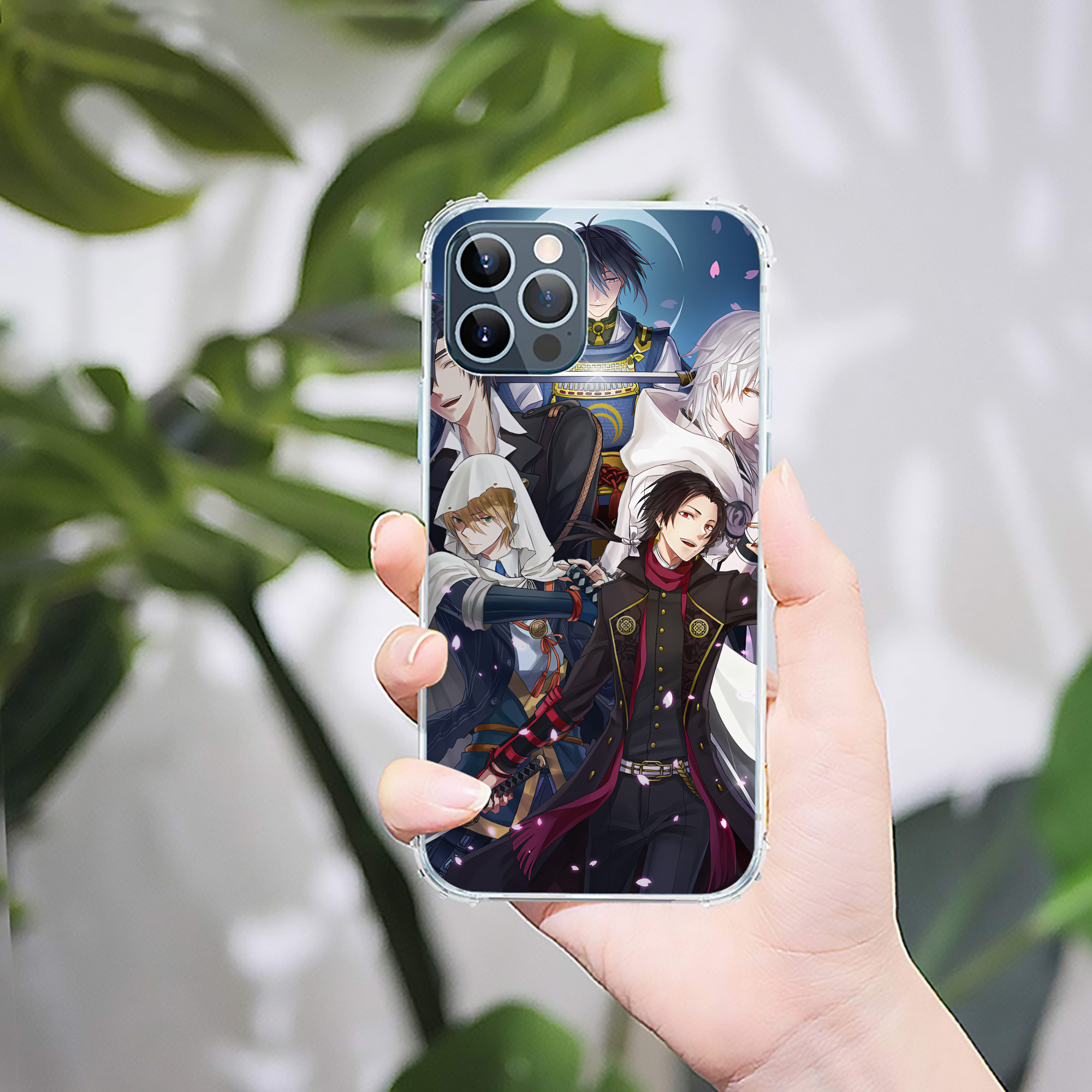 （画像用） 刀剣乱舞 Touken Ranbu 【iPhone 12シリーズ対応】透明スマホケース（クリアソフトケース）